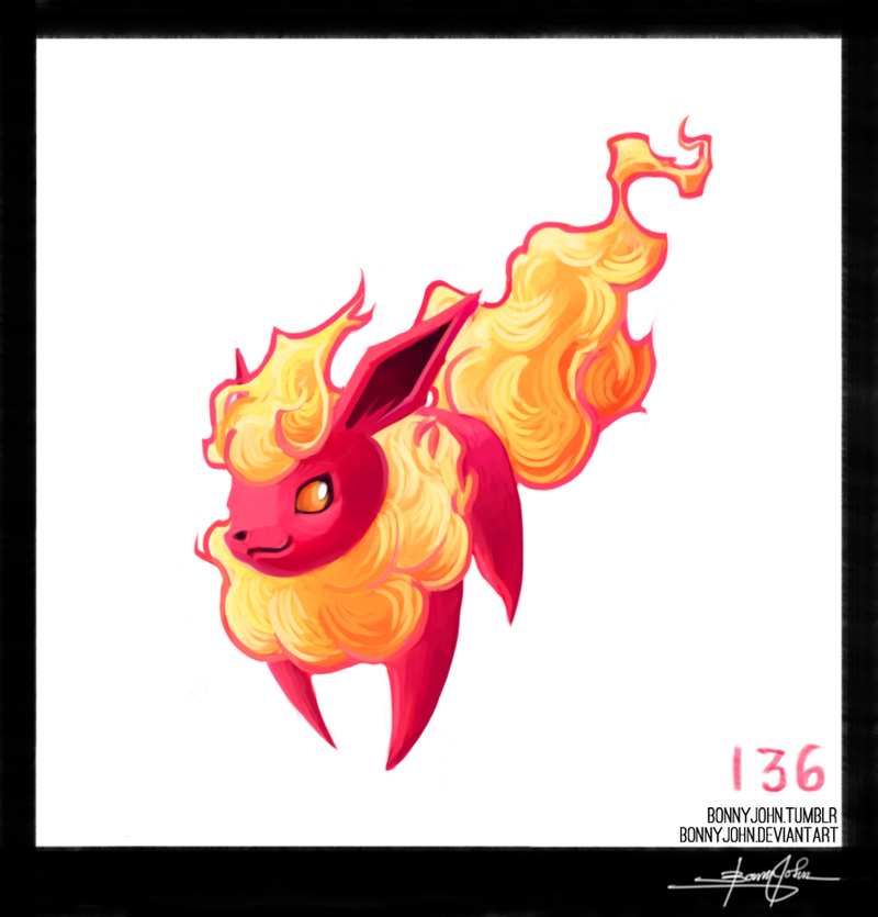 Illustration for article titled Flareon Fires It Up! Pokemon One a Day!